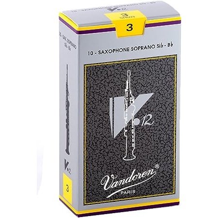 Vandoren Soprano Sax V.12 Reeds Strength #3; Box of 10