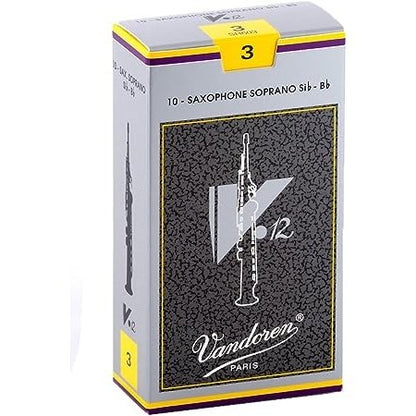 Vandoren Soprano Sax V.12 Reeds Strength #3; Box of 10