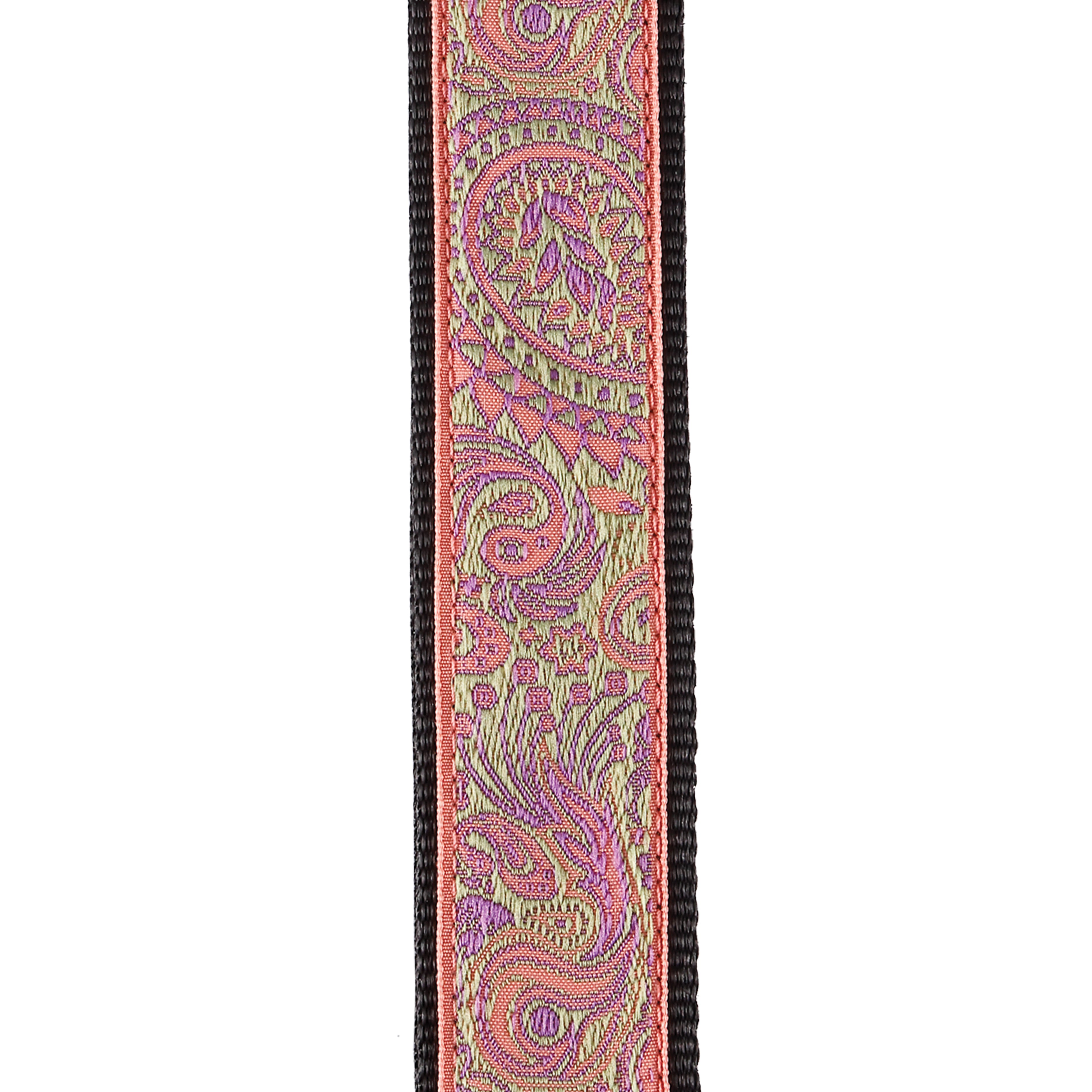 D'Addario Jacquard Ukulele Straps, Paisley Pink/Green