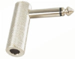 Hosa Right-Angle Adaptor 1/4 In TS To Same