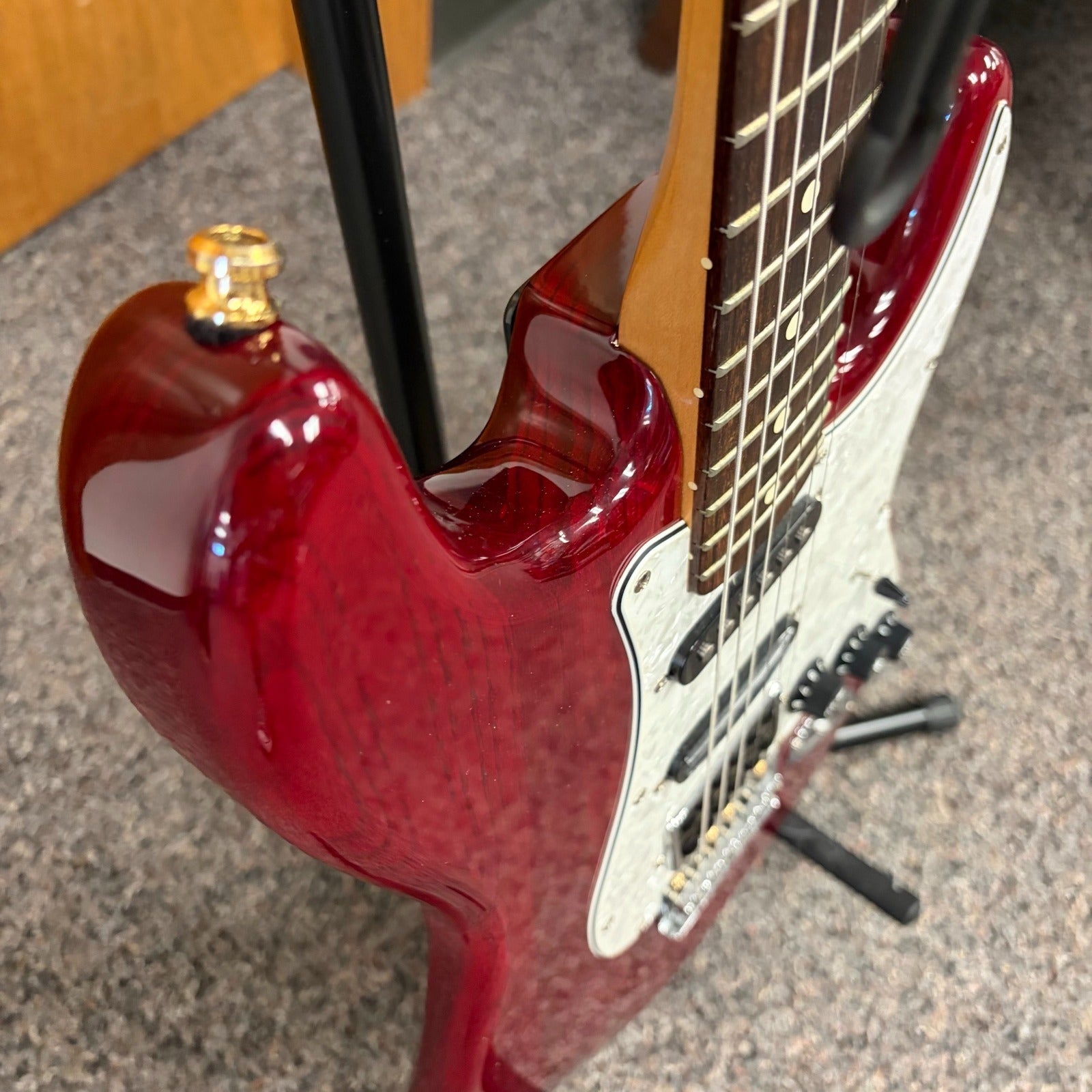Fender Stratocaster 1995 MIM - Crimson Red Trans - Gold Sperzels & HSS Upgrades