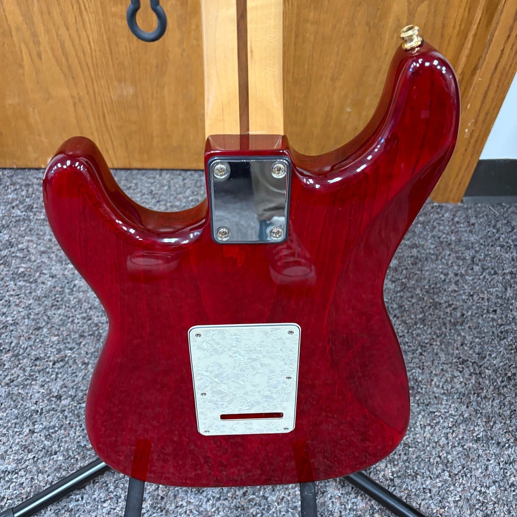 Fender Stratocaster 1995 MIM - Crimson Red Trans - Gold Sperzels & HSS Upgrades