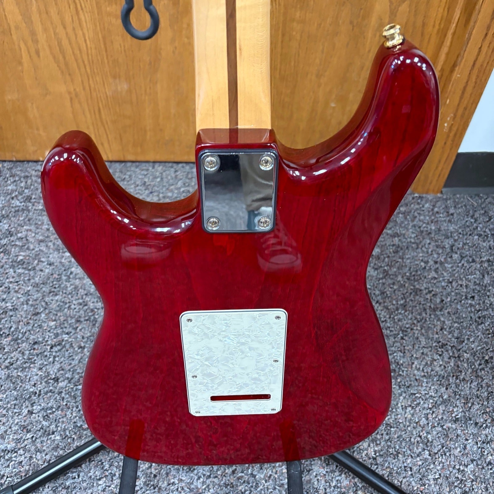 Fender Stratocaster 1995 MIM - Crimson Red Trans - Gold Sperzels & HSS Upgrades