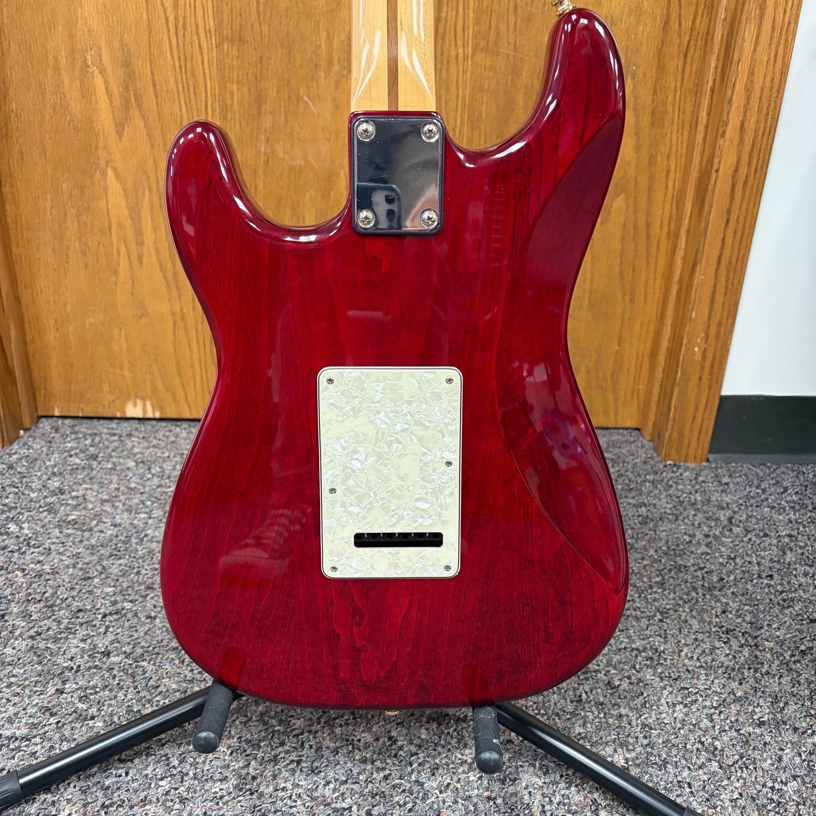Fender Stratocaster 1995 MIM - Crimson Red Trans - Gold Sperzels & HSS Upgrades