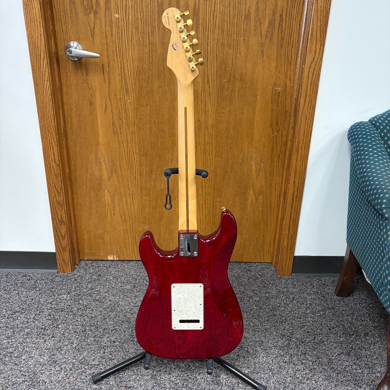 Fender Stratocaster 1995 MIM - Crimson Red Trans - Gold Sperzels & HSS Upgrades