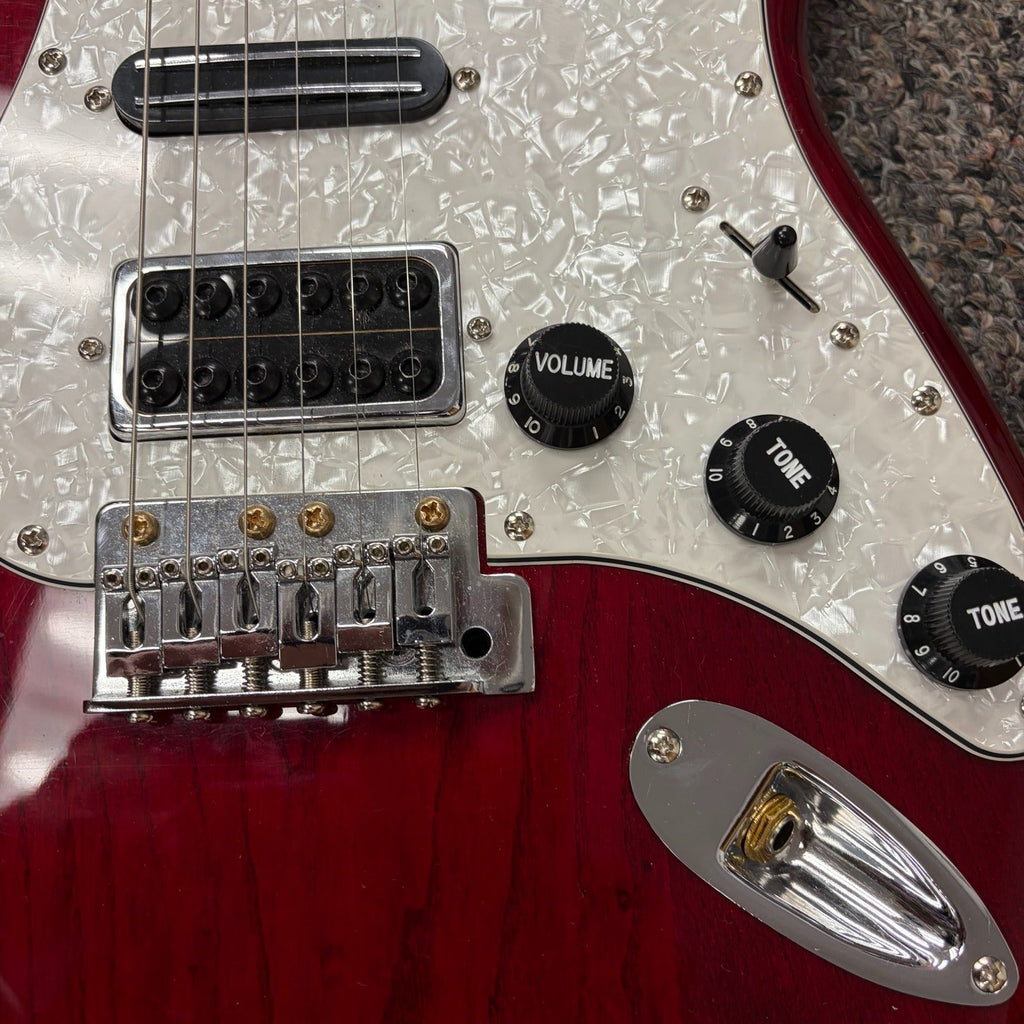 Fender Stratocaster 1995 MIM - Crimson Red Trans - Gold Sperzels & HSS Upgrades