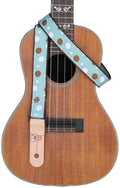 Sherrin's Threads 1" Uke Strap Dots on Sage