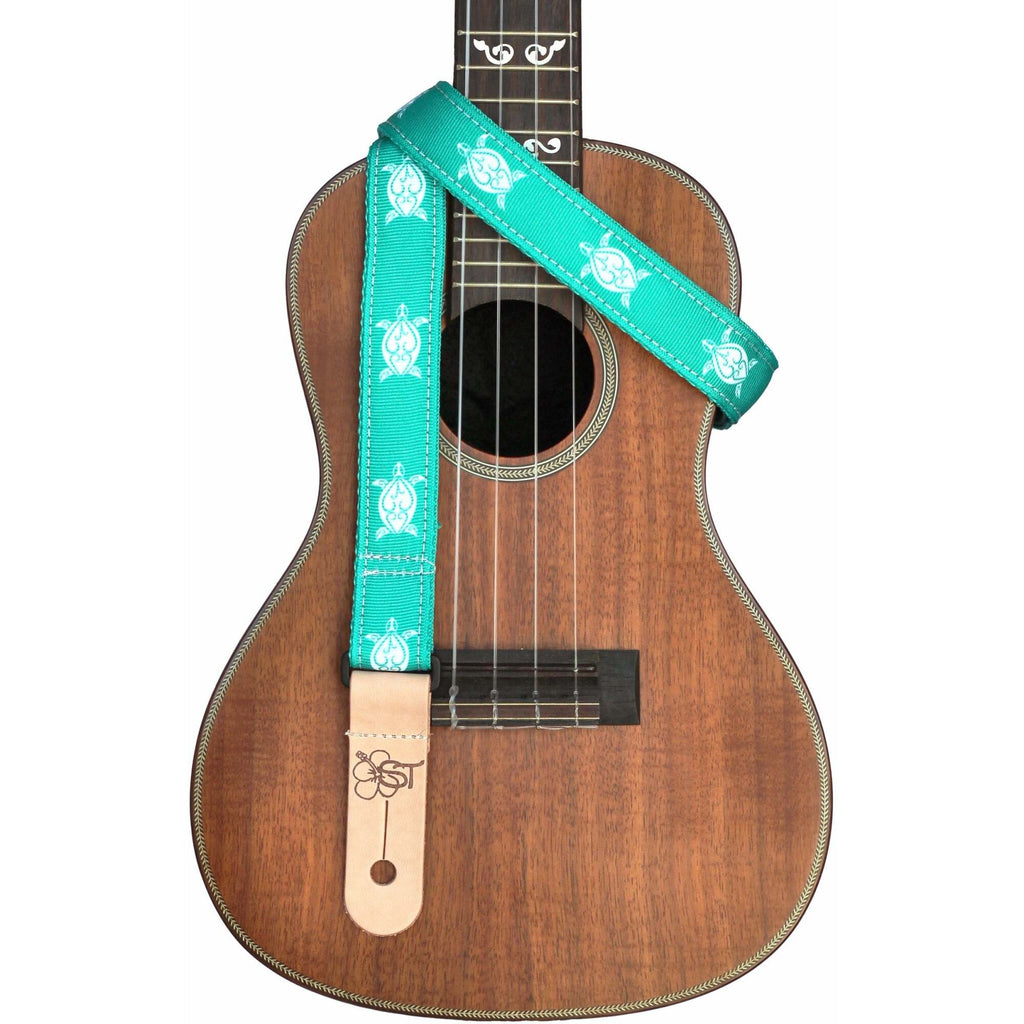 Sherrin's Threads Teal Turtle 1" Uke Strap