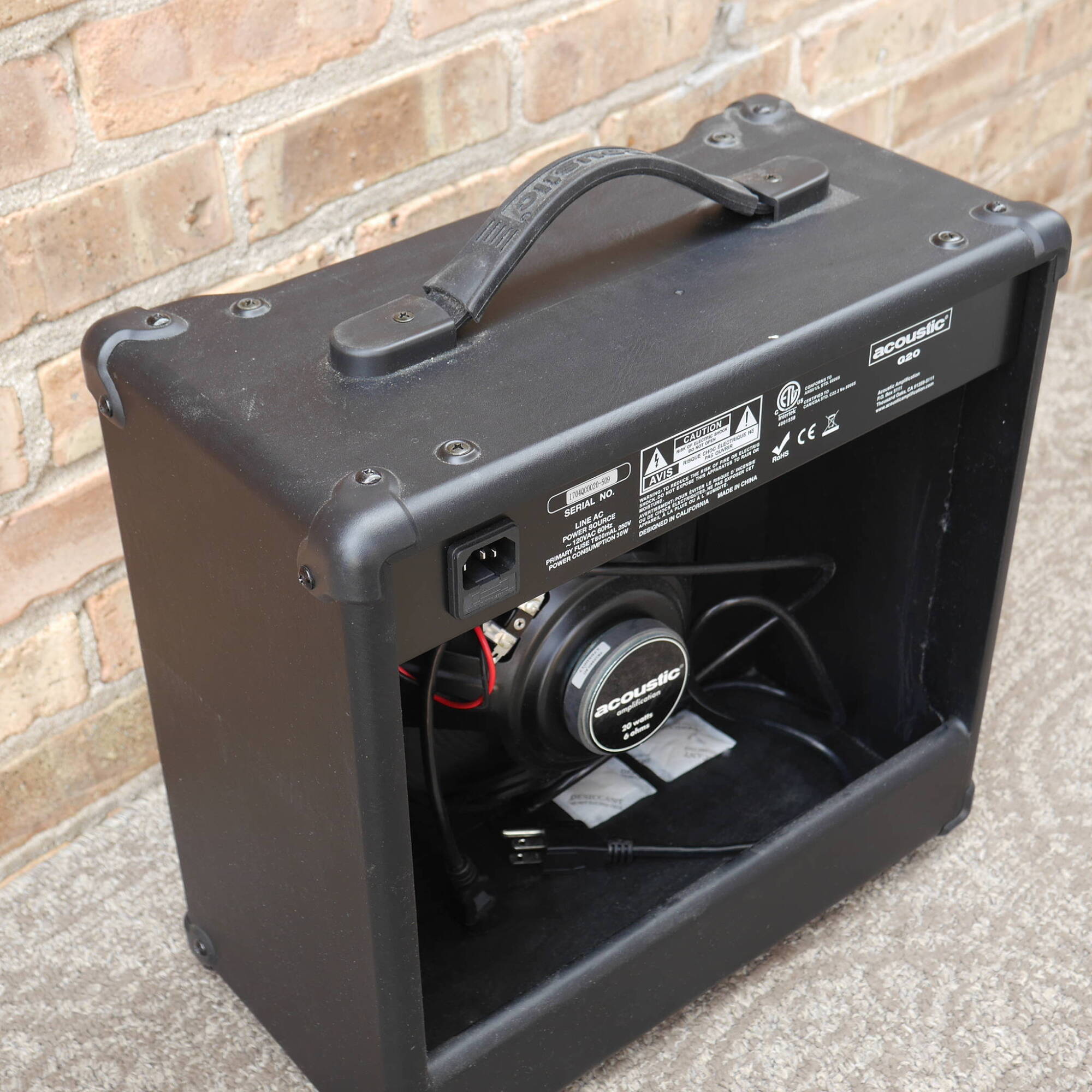 Acoustic G20 20 Watt Guitar Combo Amp Black