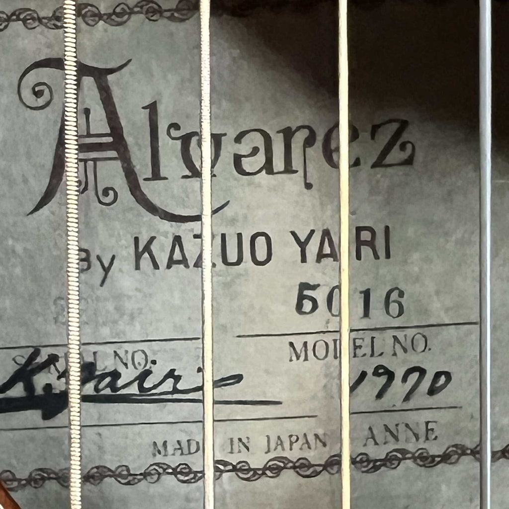 Alvarez Kazuo Yairi 5016 Classical Guitar w/Case 1970s