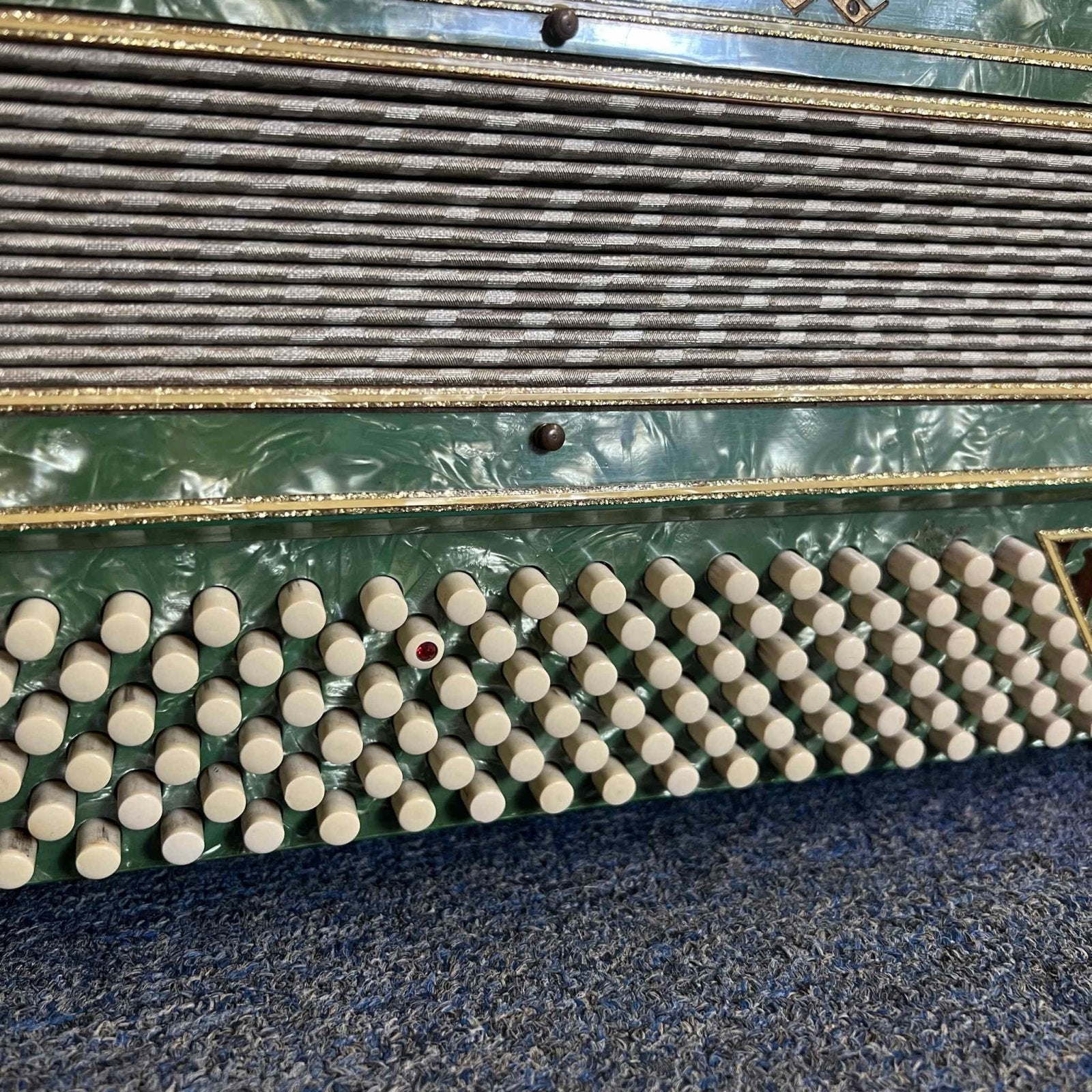 La Tosca Piano Accordion Green, Vintage