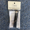 Sherrin's Threads Wide Headstock Strap Bracelet - Black