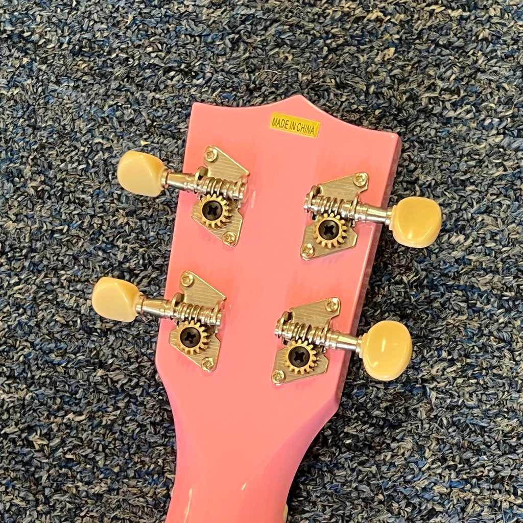 Makala Pink Burst Soprano Dolphin Ukulele (Blem)