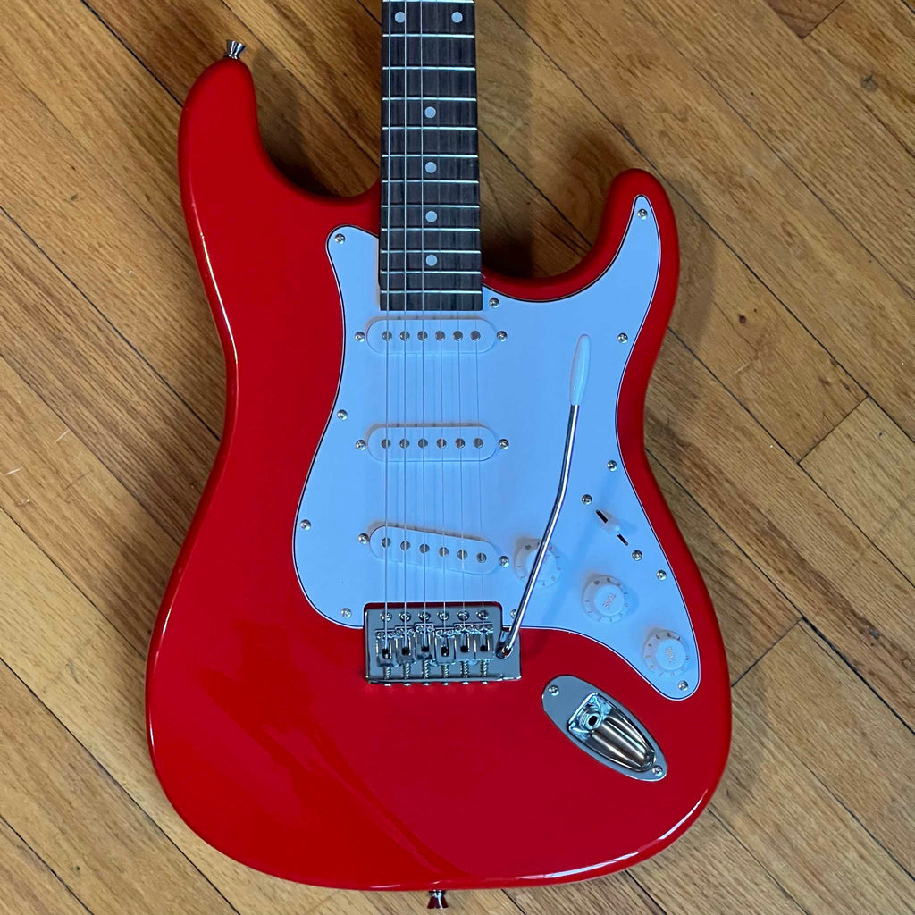 Rockjam Solid Body Electric Guitar Red Used