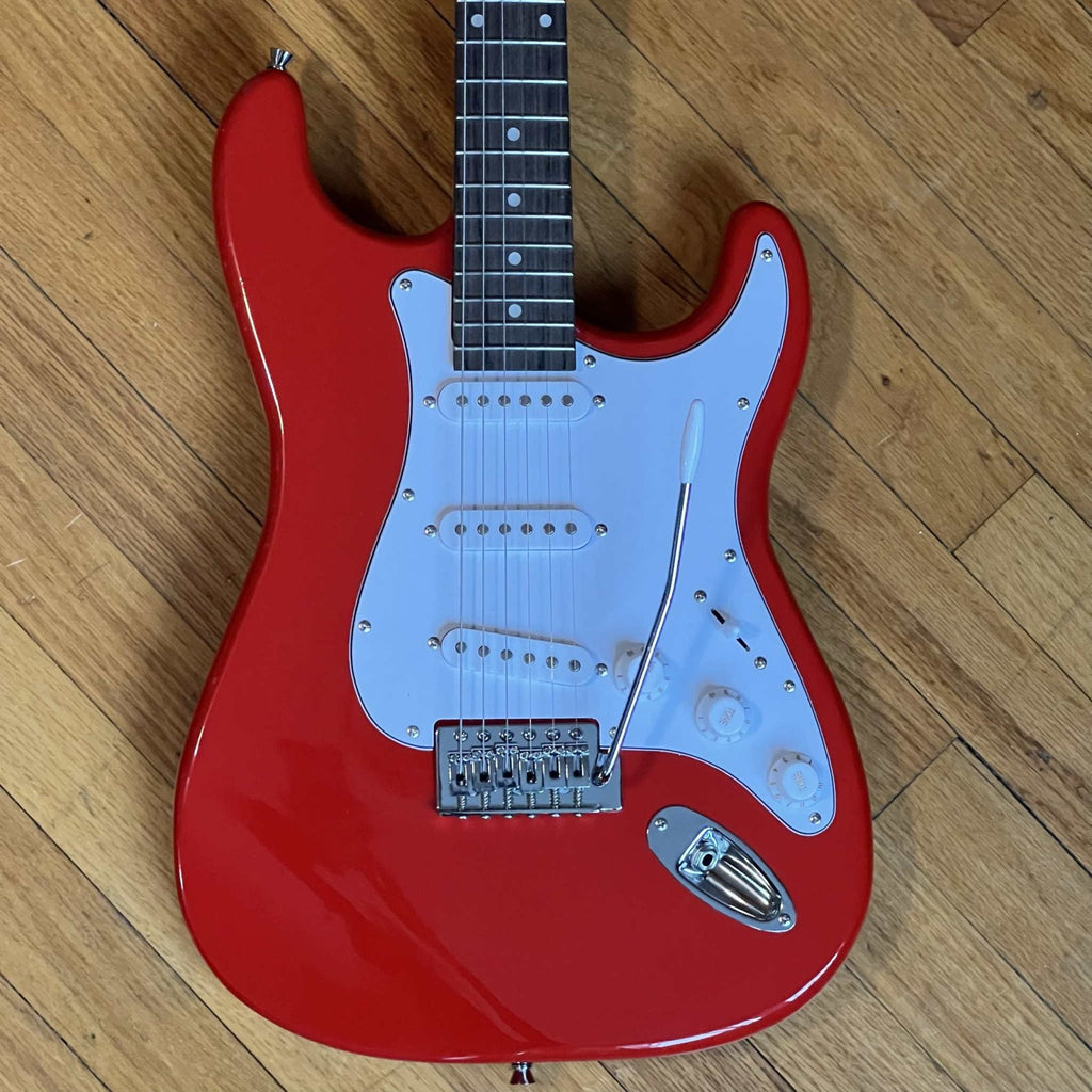 Rockjam Solid Body Electric Guitar Red Used