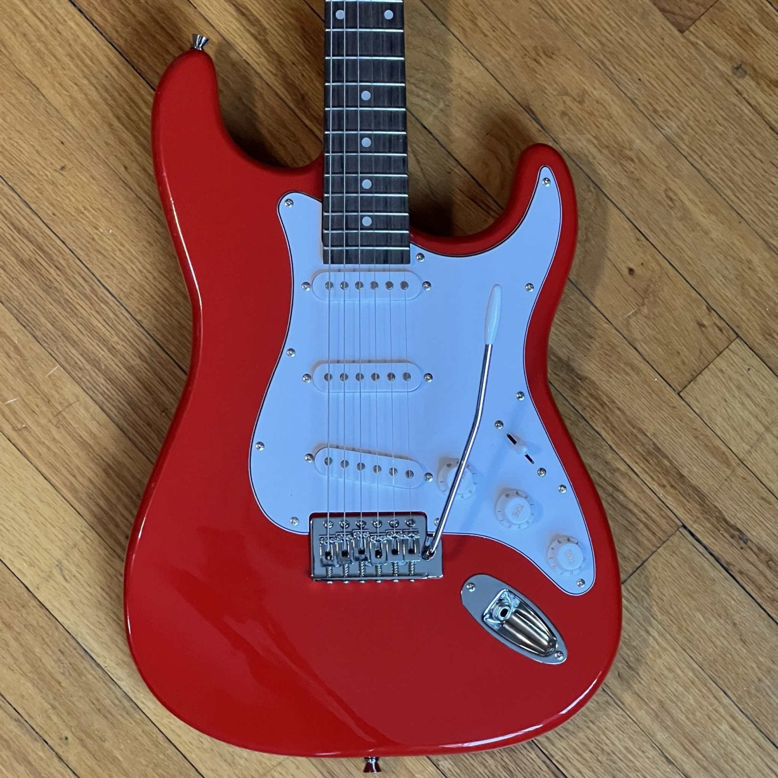 Rockjam Solid Body Electric Guitar Red Used