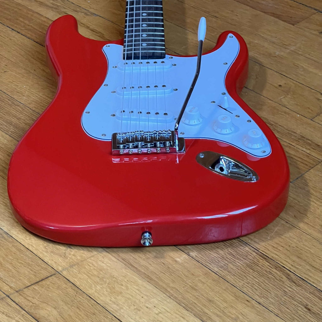 Rockjam Solid Body Electric Guitar Red Used