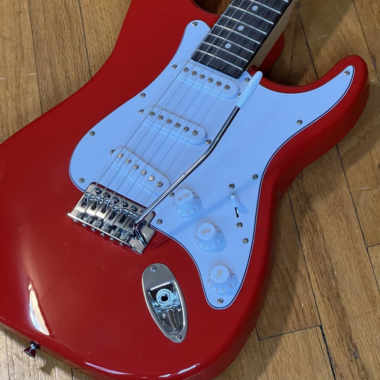 Rockjam Solid Body Electric Guitar Red Used
