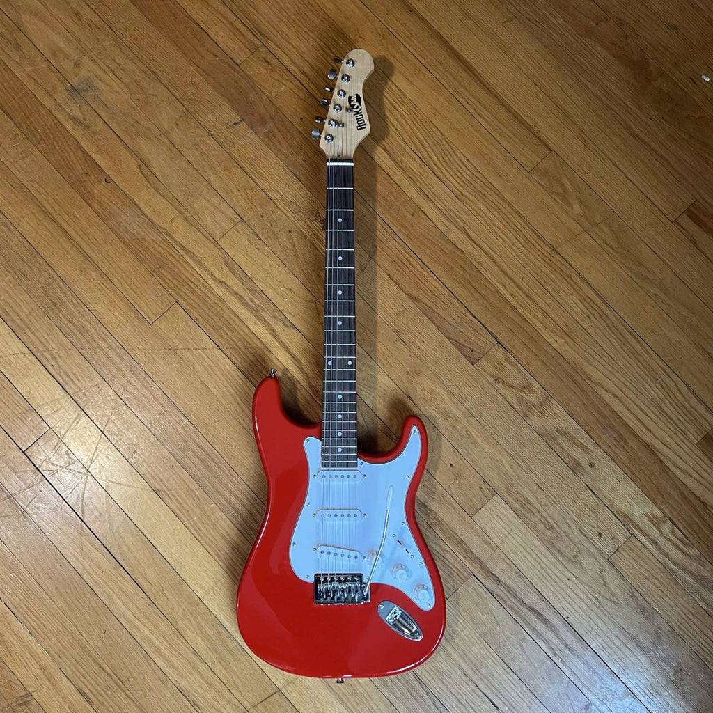 Rockjam Solid Body Electric Guitar Red Used