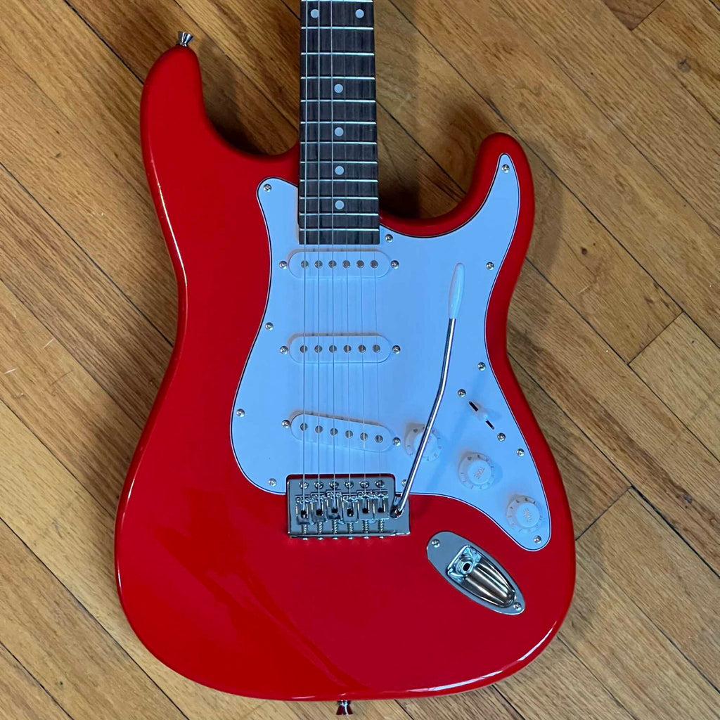 Rockjam Solid Body Electric Guitar Red Used