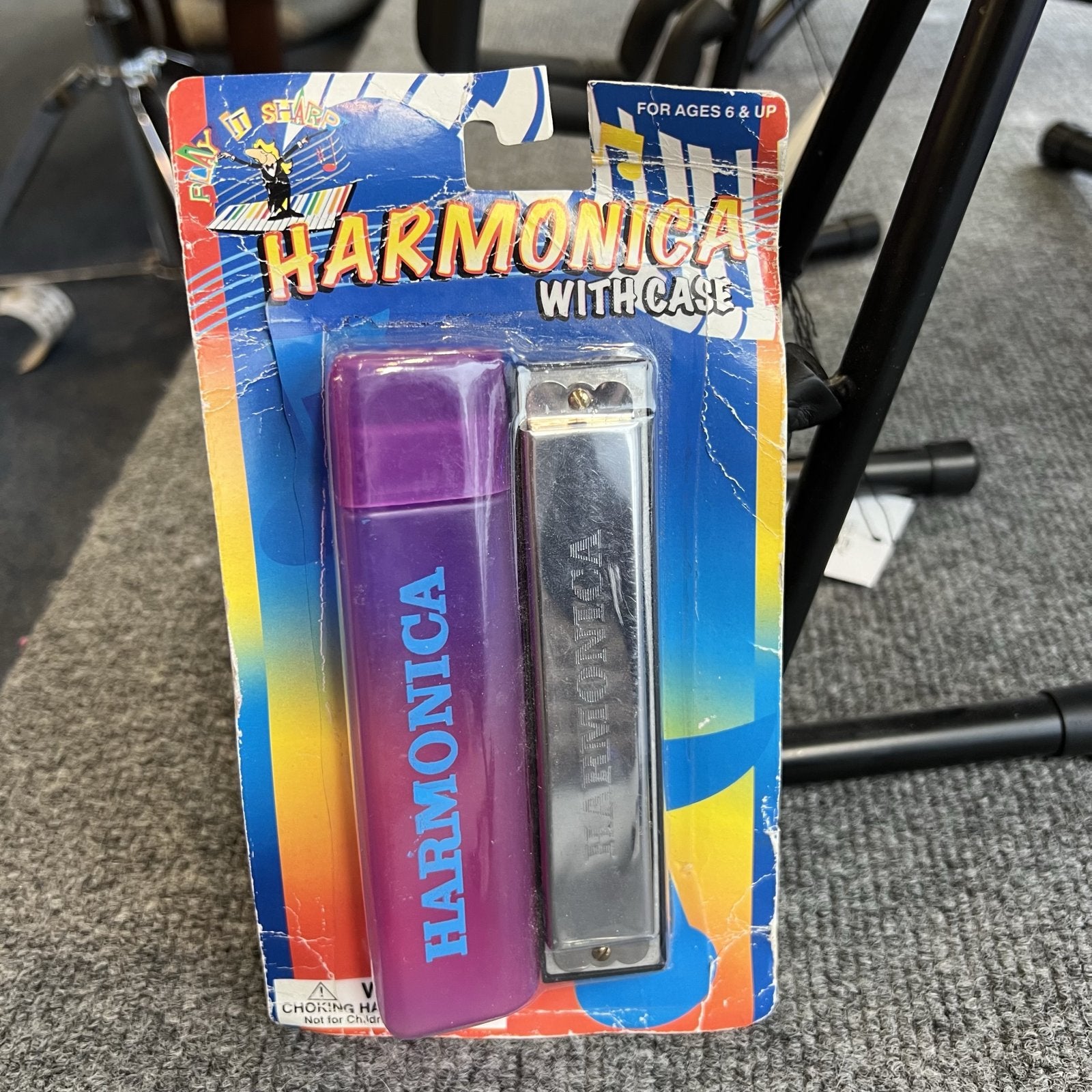 Harmonica with case