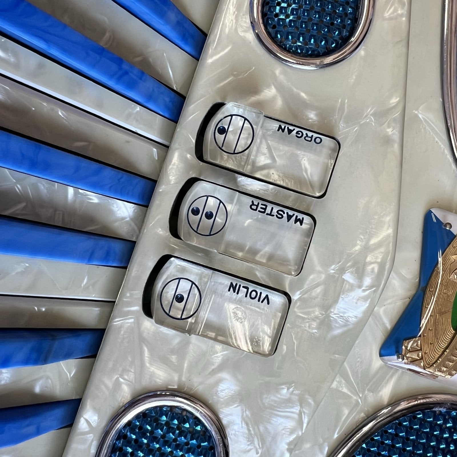 Verona Artiste Piano Accordion 120 Bass Blue Italy 1950s