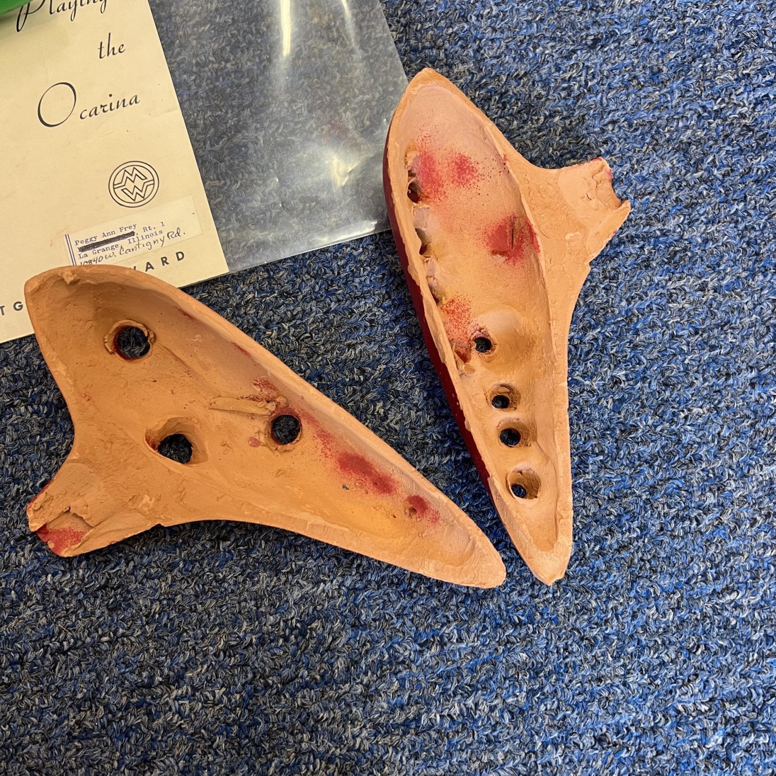Vintage Ocarinas with instructions Montgomery Ward
