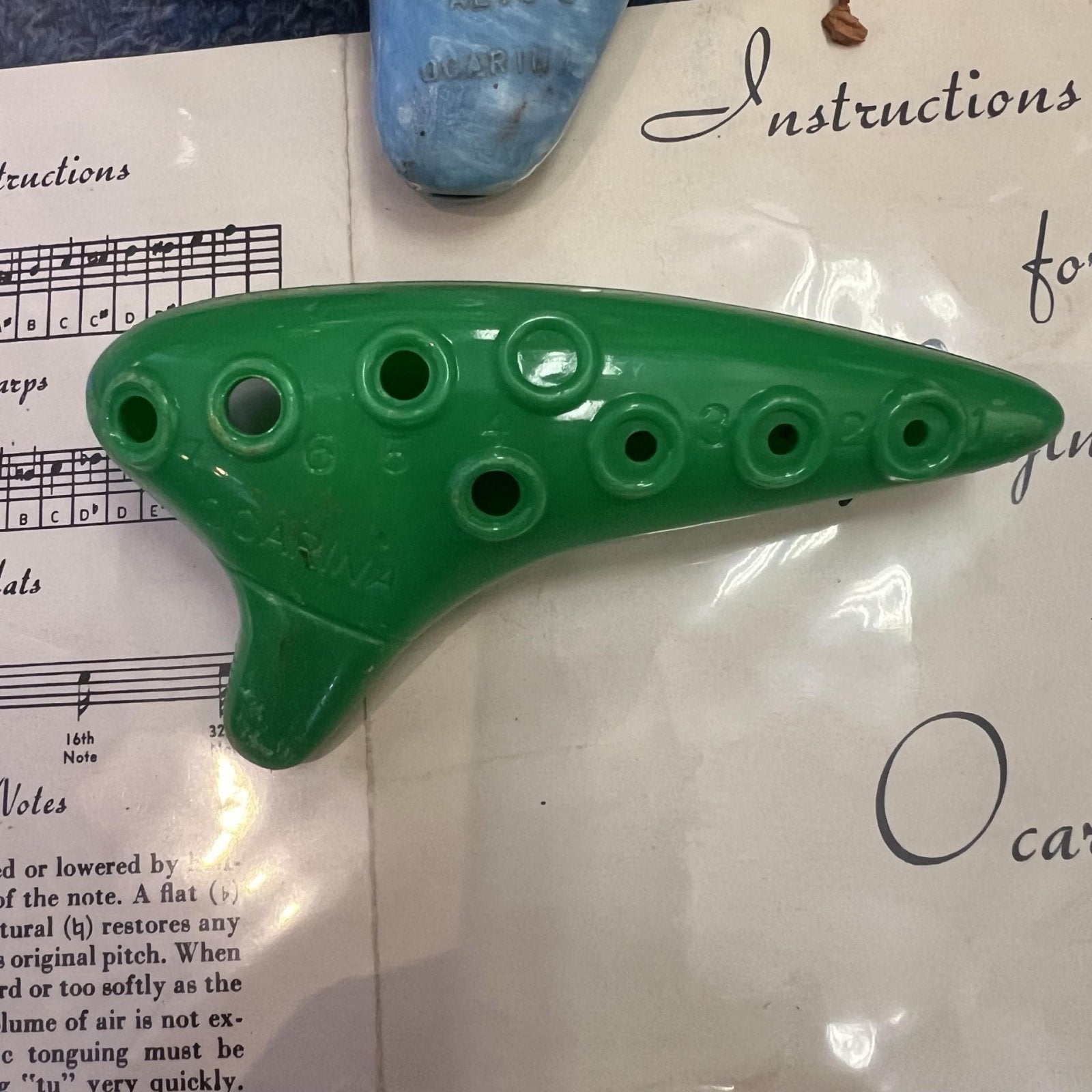 Vintage Ocarinas with instructions Montgomery Ward