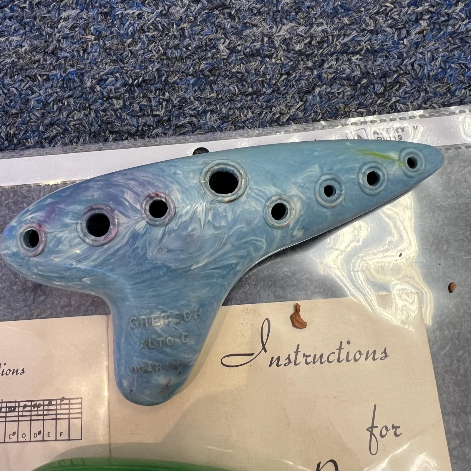 Vintage Ocarinas with instructions Montgomery Ward
