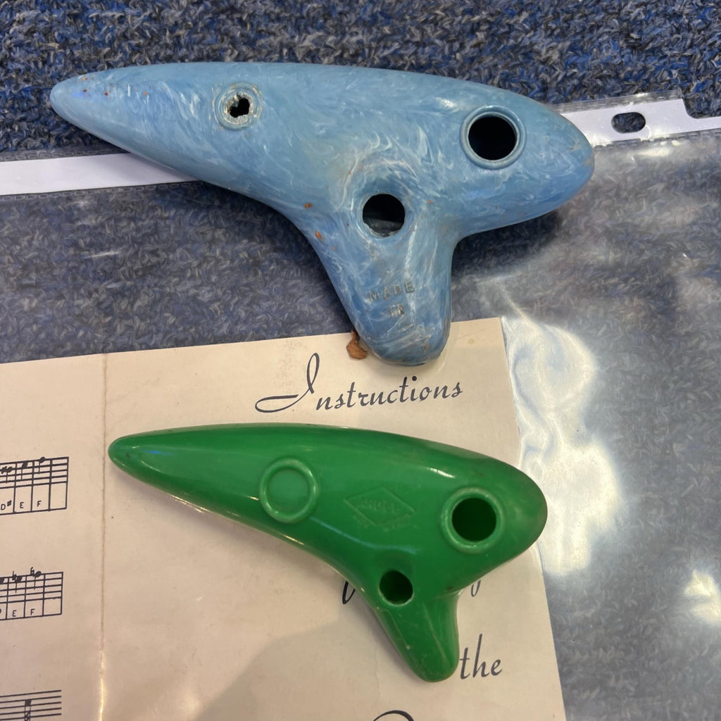 Vintage Ocarinas with instructions Montgomery Ward