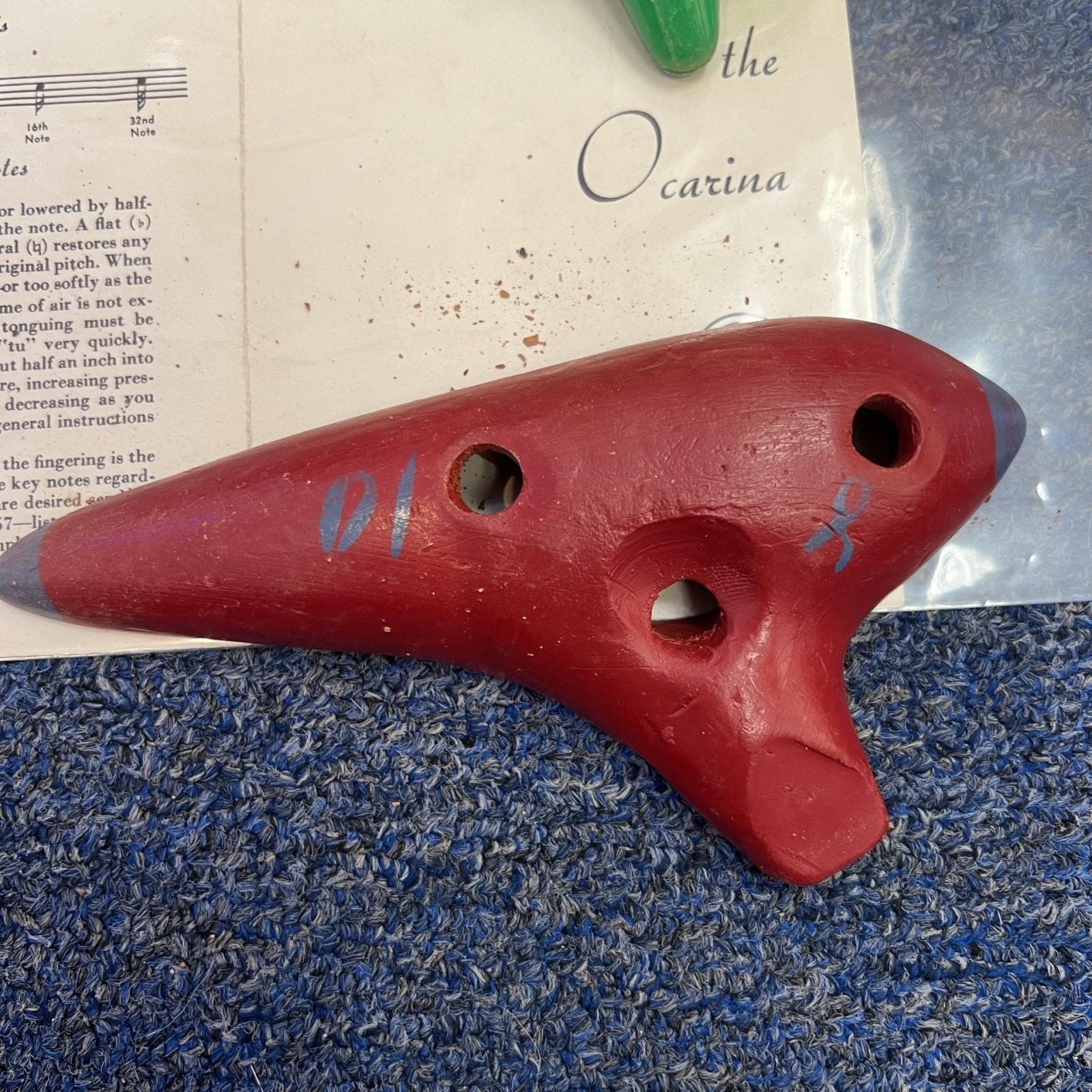 Vintage Ocarinas with instructions Montgomery Ward