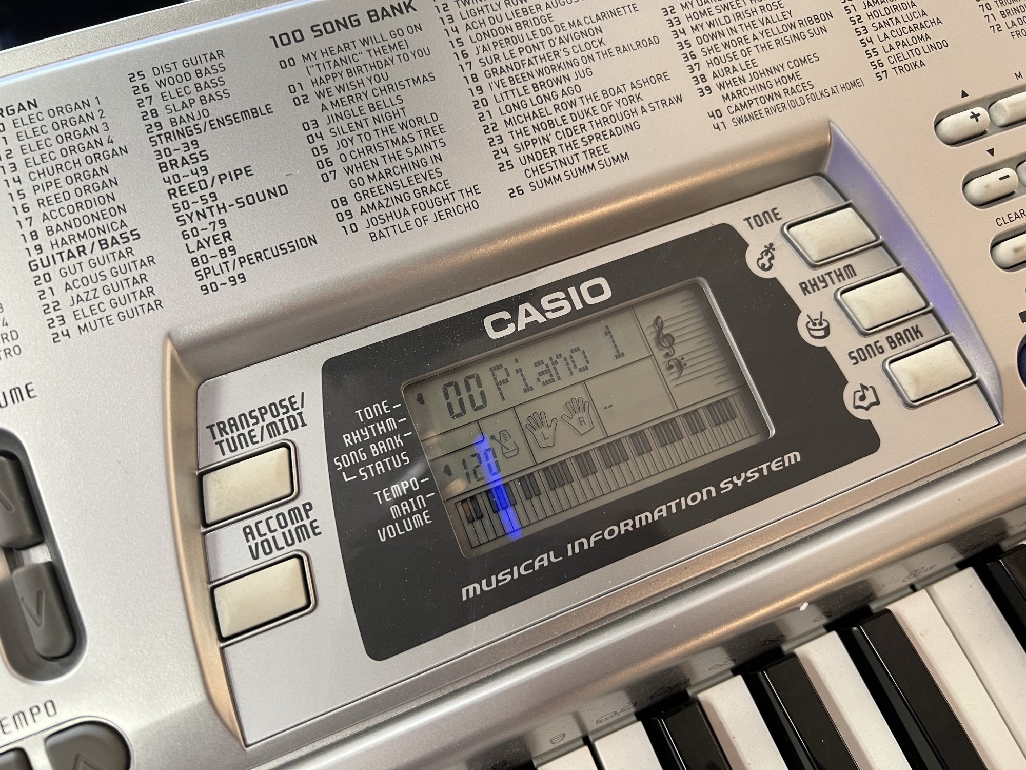 Casio CTK-496 Portable Keyboard 61 keys mint