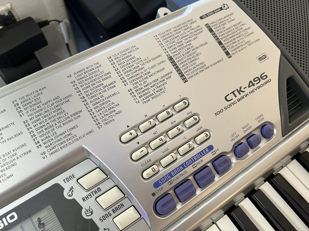 Casio CTK-496 Portable Keyboard 61 keys mint