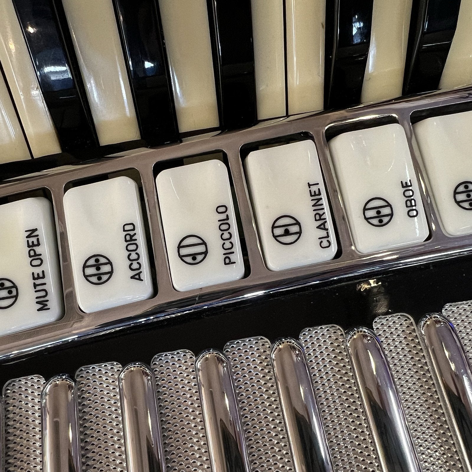 Crown Piano Accordion LMH Full Size 120 bass Black