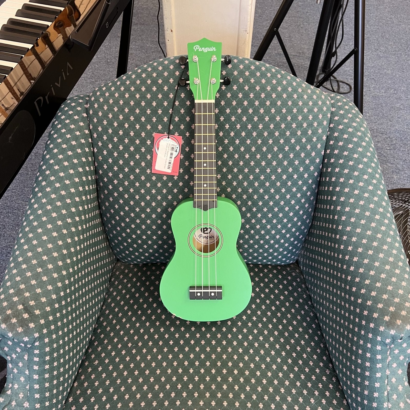Amahi Penguin Soprano Ukulele Green