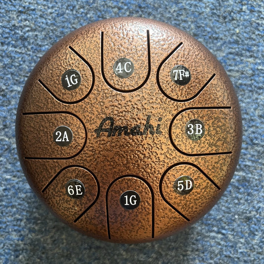 Amahi 6" Steel Tongue Drum – Bronze
