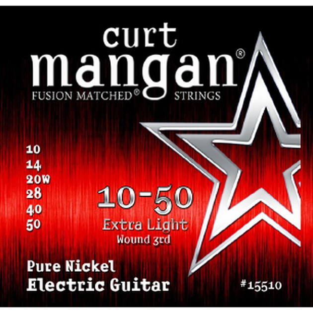 Curt Mangan Electric Guitar Strings Pure Nickel 10-50