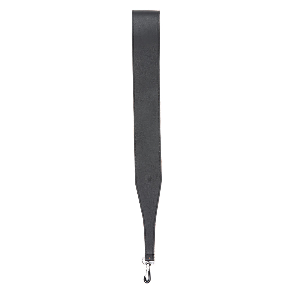 D'Addario Classic Leather Banjo Strap Black