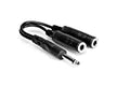 Hosa Y Cable, 1/4 In TS To Dual 1/4 In TSF