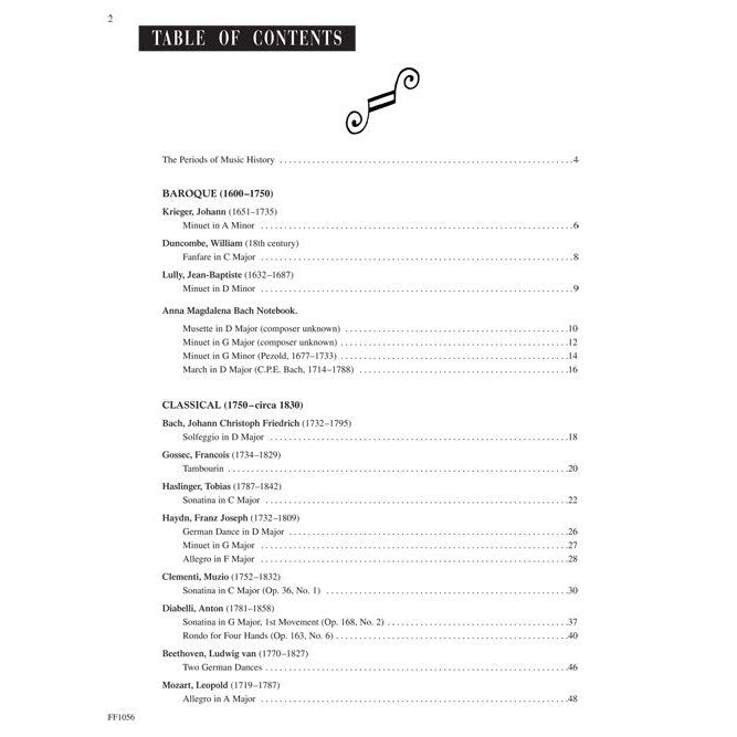 Faber Piano Literature - Book 3: Revised Edition