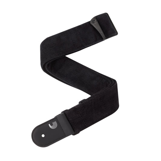 D'Addario Corduroy Woven Guitar Strap , Black