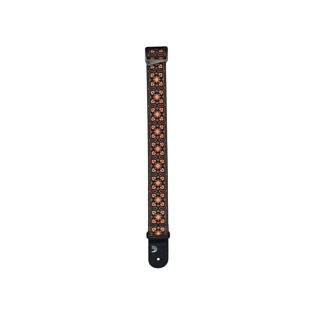 D'Addario Eco Woven Guitar Strap, Brown & Orange