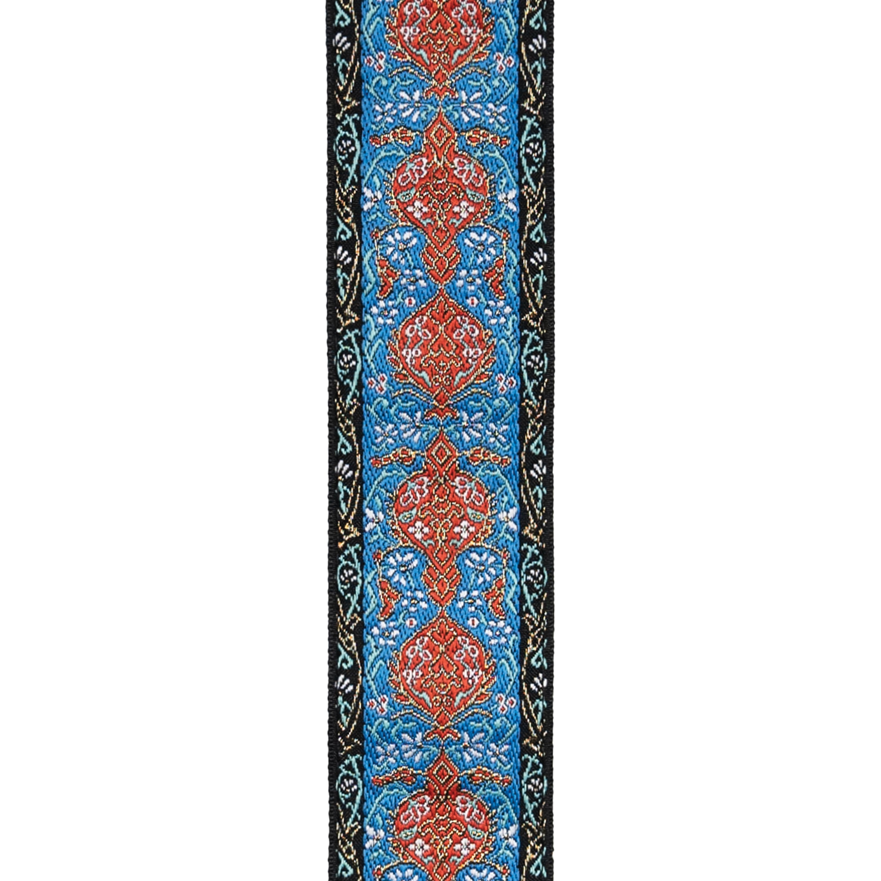 D'Addario Eco Woven Guitar Strap, Blue & Orange