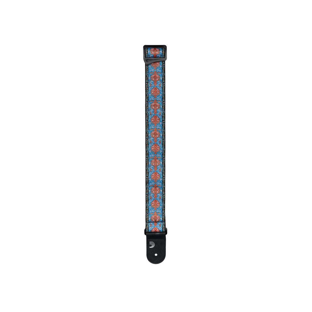 D'Addario Eco Woven Guitar Strap, Blue & Orange