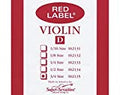 Super Sensitive Red Label Orchestra Tone Nickel 3/4 Violin String D