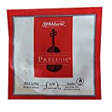D'Addario Prelude Violin Single A String, 1/4 Scale, Medium Tension