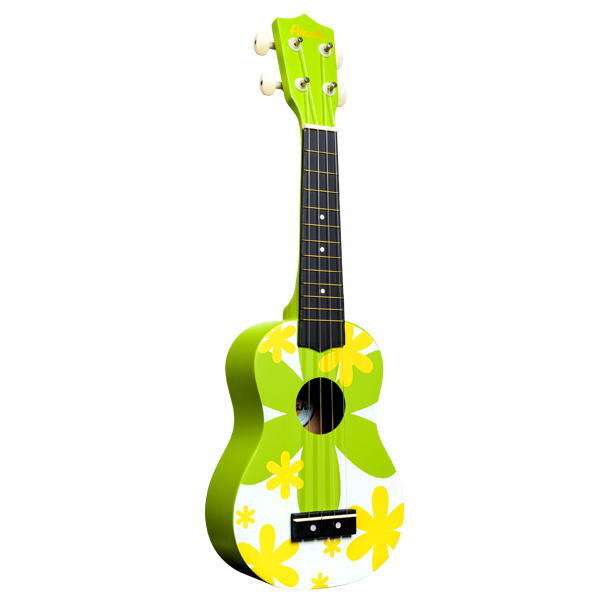 Amahi Green Flower Soprano Ukulele