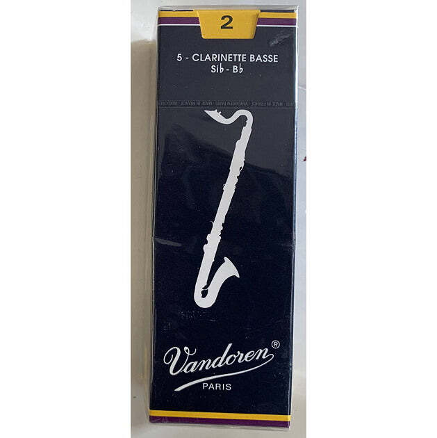 Vandoren Bb Bass Clarinet Reeds box of 5