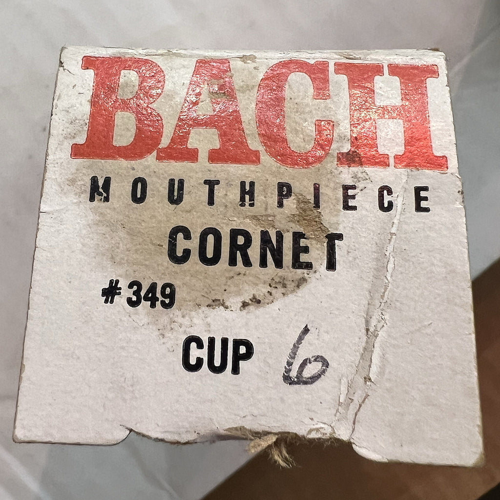 6 Bach Cornet Mouthpiece NOS