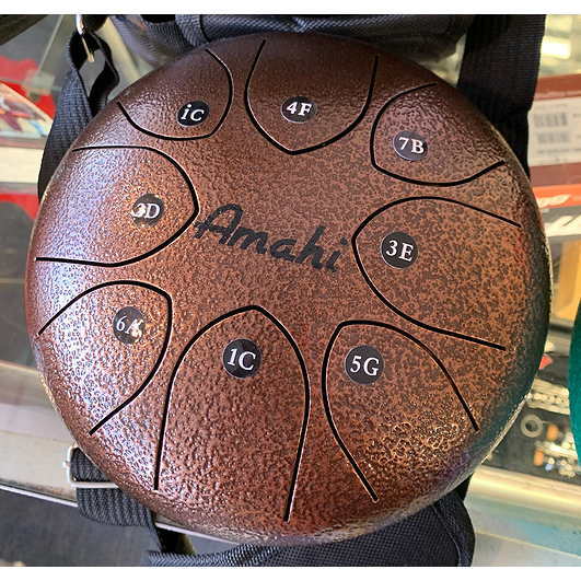 Amahi 8” Steel Tongue Drum Bronze
